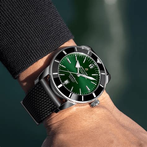 breitling heritage 42 green|breitling super ocean heritage.